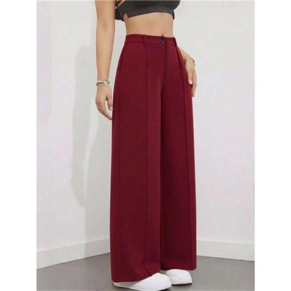 High-Waisted Wide Leg Pants - Picture 6 of 14